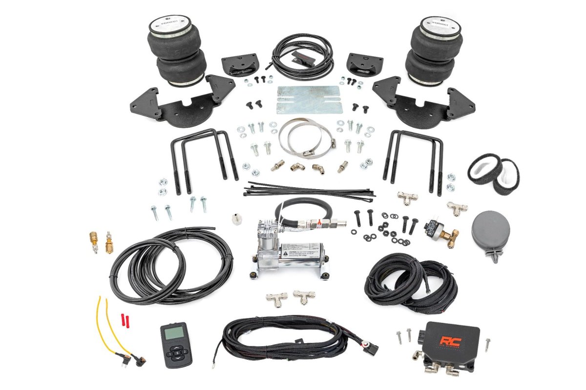 Chevrolet Silverado 1500 Air Spring Kit - Rear - Rough Country - Stock Height with Wireless Controller - '19-'24